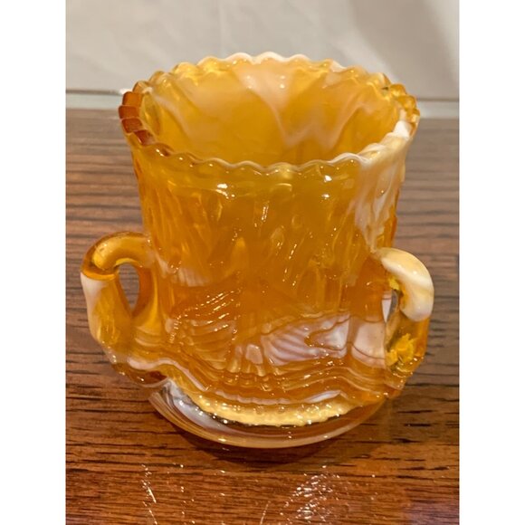 Vtg 1980s Mosser Glass Swan Toothpick Holder Slag List - Picture 1 of 5